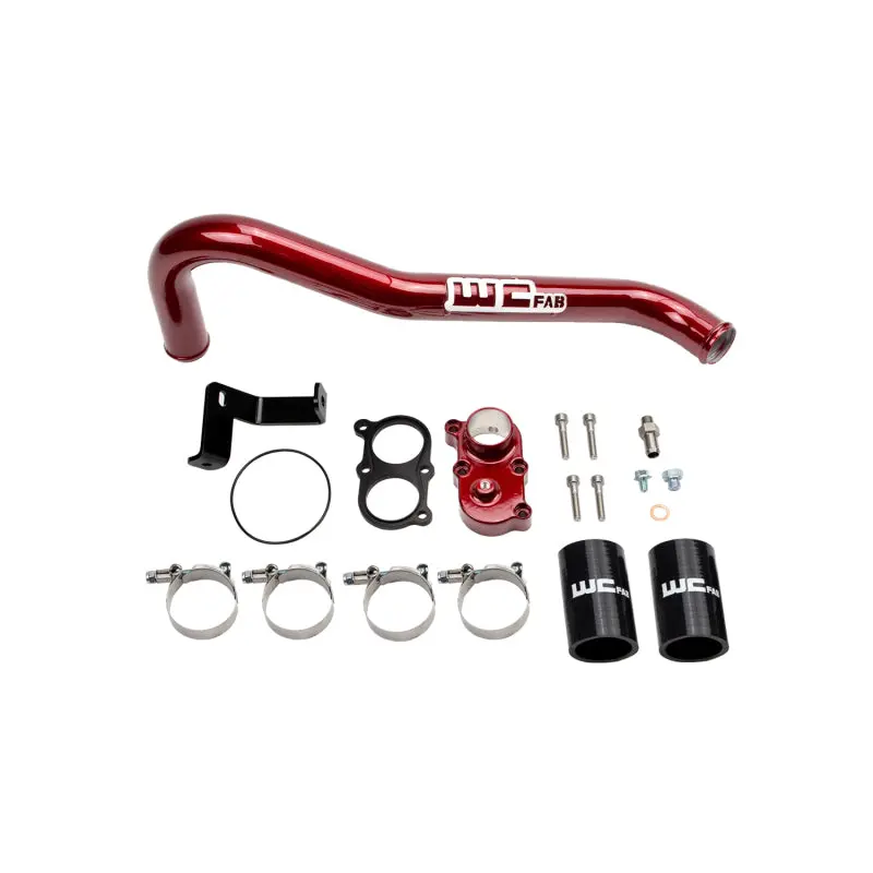 Wehrli 06-10 Duramax Lbz/Lmm Thermostat Housing Kit - Wcfab Red 1