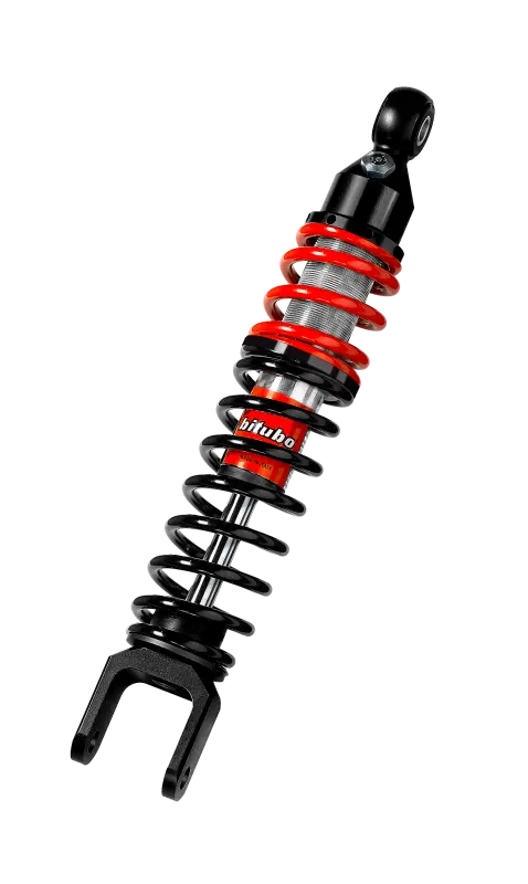 Bitubo Yxb0 Monoshock Rear Adjustable: Spring Preload, Red And Black Springs 1