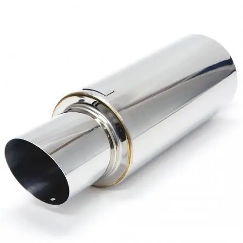 Blox Racing 3 Inch Universal Street Muffler - Turndown Tip 1