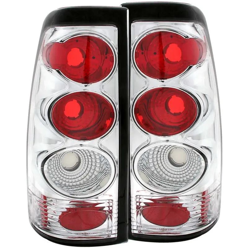 Anzo 1999-2002 Chevrolet Silverado 1500 Taillights Chrome 1