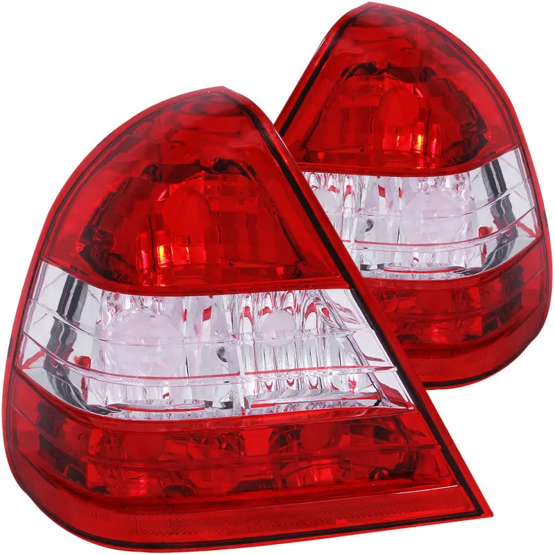 Anzo 1994-2000 Mercedes Benz C Class W202 Taillights Red/Clear 1