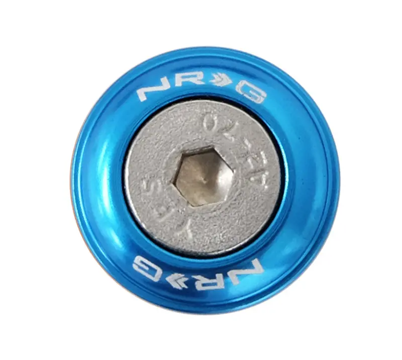 Nrg Fender Washer Kit W/Rivets For Plastic (Blue) - Set Of 10 1