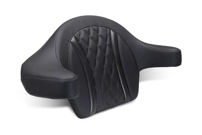Mustang 23-25 Harley Cvo Road Glide (St) Deluxe Diamond Ext Arm Wrap-Around Backrest Black 1