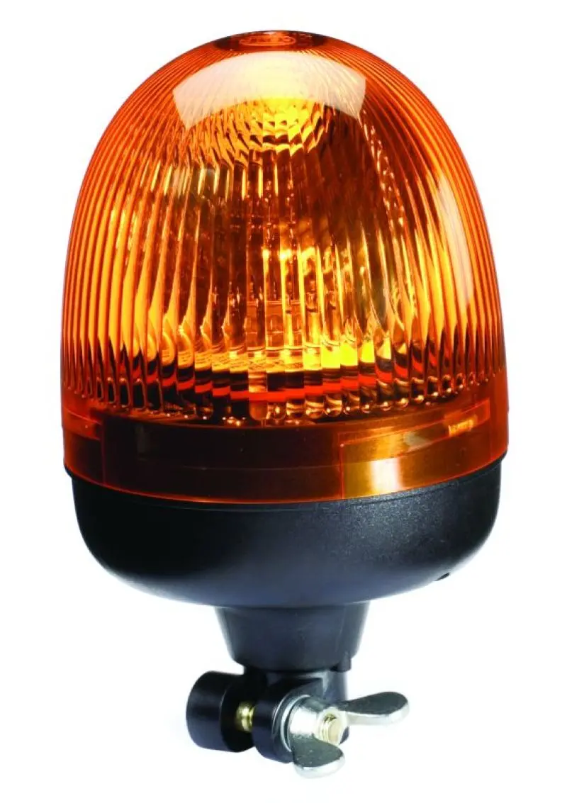 Hella Rota Compact 12V Amber Lens Beacon W/ Flexible Pole Mount 1