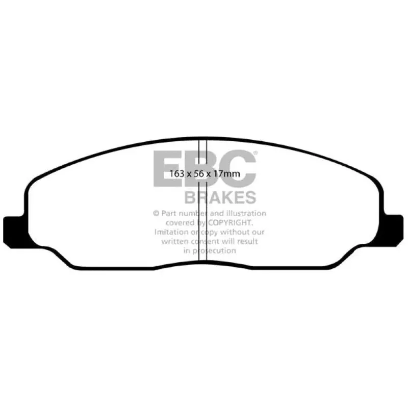Ebc 05-10 Ford Mustang 4.0 Bluestuff Front Brake Pads 1