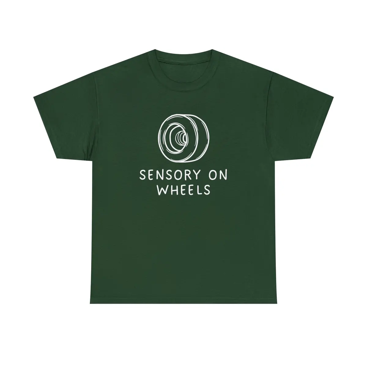 Sensory On Wheels Logo Unisex Cotton Tee 8