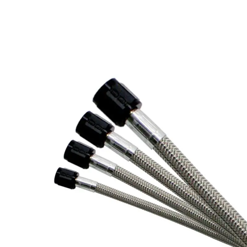 Nitrous Express 3An 24In Ss Braided Hose - Black 1