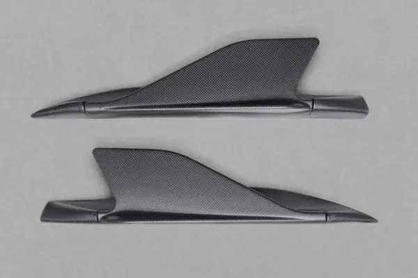 Capristo Ferrari 488 - Carbon Side Fins (With Adapters) (Matte) 1