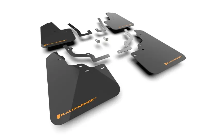 Rally Armor 2026 Honda Passport Black Ur Mudflap - Orange Logo 1