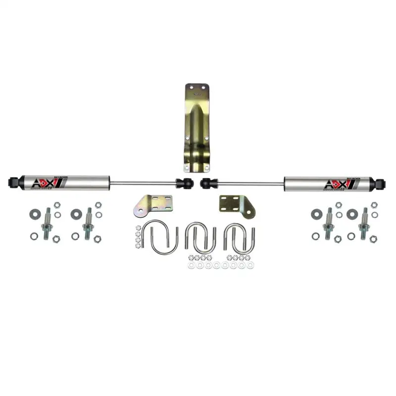Skyjacker 05-24 Ford F250/F350 Adx 2.0 Dual Stabilizer Kit W/ Cnc Machined Polished Alum. 1