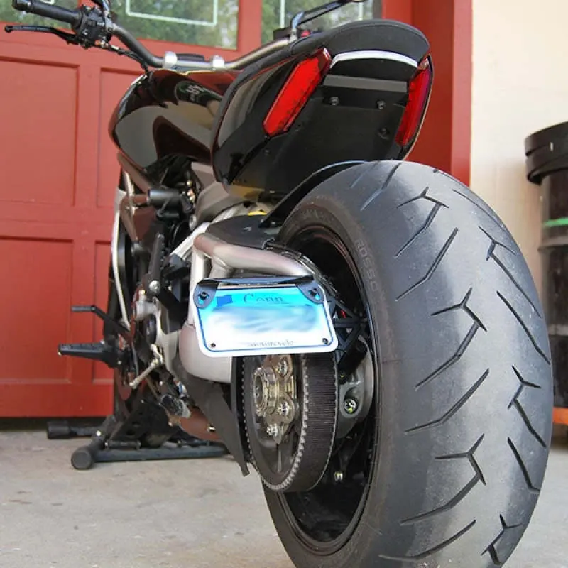 New Rage Cycles 19+ Ducati Diavel 1260 Side Mount License Plate-2 Position 1