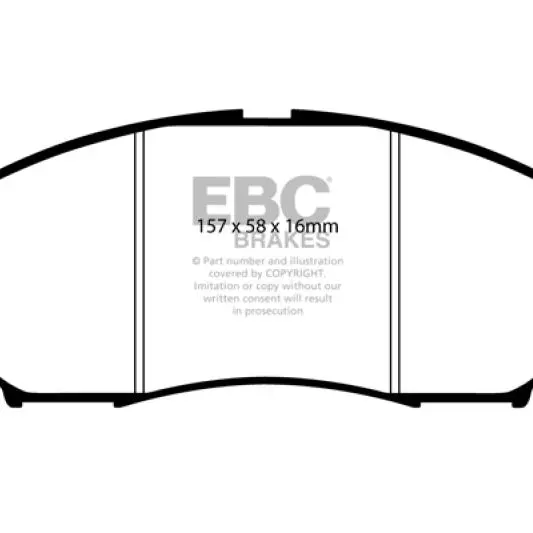 Ebc 08-13 Infiniti Ex35 3.5 Greenstuff Front Brake Pads 2