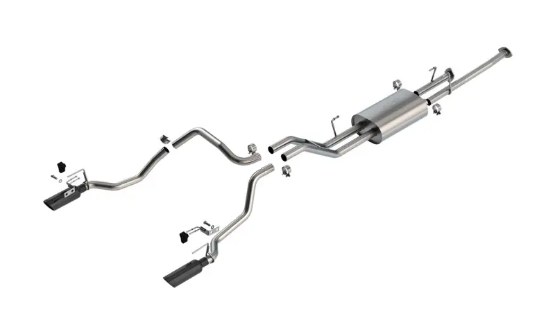 Borla 07-21 Toyota Tundra W/ Long Bed Cat-Back Touring Ss Catback Exhaust W/ Black Chrome Tips 1