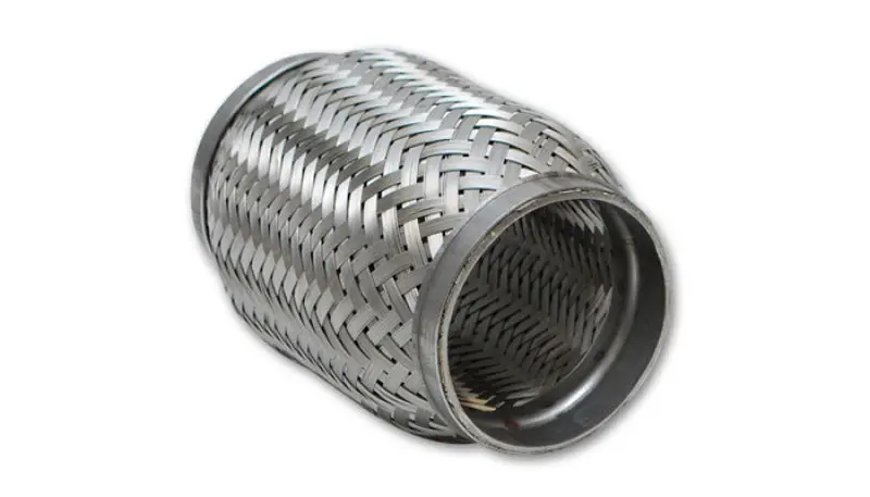 Vibrant Ss Flex Coupling With Inner Braid Liner 2In Inlet/Outlet X 8In Flex Length 1