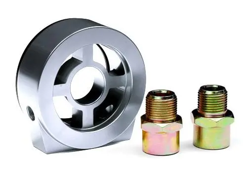 Blox Racing Oil Filter Block Adapter Silver / For Oil Pressure / Oil Temperature 1