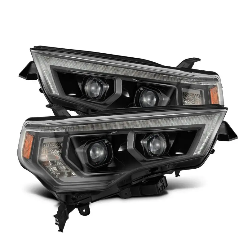 Alpharex 14-20 Toyota 4Runner Pro-Series Led Proj Headlights Alpha-Black W/Sequential Signal/Drl 1