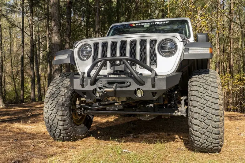 Rugged Ridge Hd Bumper Stubby Front 07-18 Jeep Wrangler Jk 18-20 Jeep Wrangler Jl 2020 Jt 1