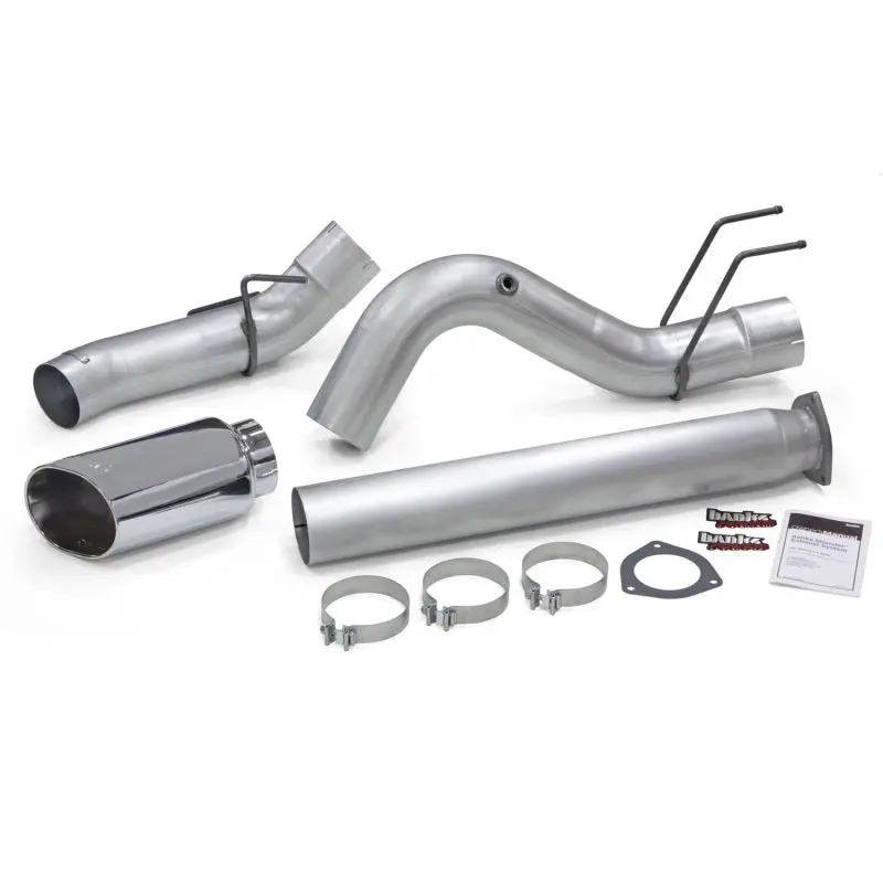 Banks Power 2017 Ford 6.7L 5In Monster Exhaust System - Single Exhaust W/ Chrome Tip 1