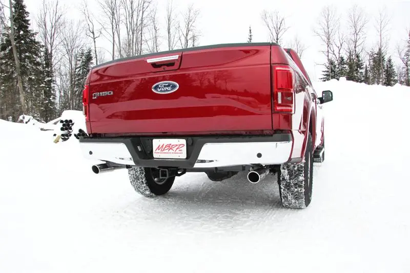 Mbrp 2015 Ford F-150 5.0L 3In Cat Back Dual Split Rear Exit Black Exhaust System 1