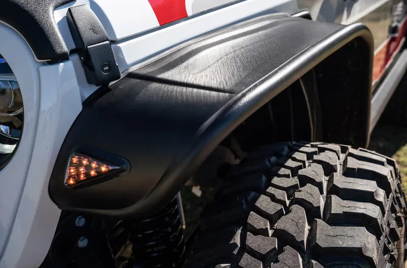 Bushwacker 2020 Jeep Gladiator Launch Edition Flat Style Flares 4Pc - Black 1