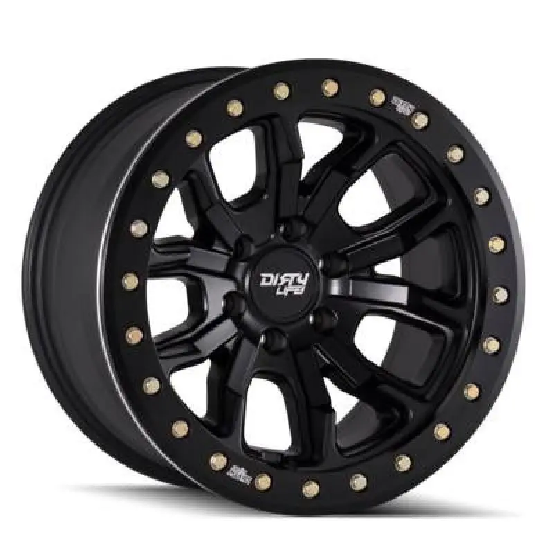 Dirty Life 9303 Dt-1 17X9 / 5X127 Bp / -12Mm Offset / 78.1Mm Hub Matte Black Wheel - Beadlock 1