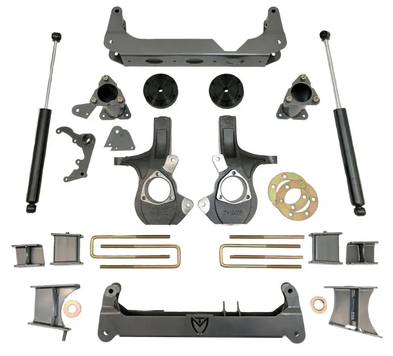 Maxtrac 14-18 Gm K1500 4Wd W/Stamped Steel Susp. (Non Magneride) 7In/7In Maxpro Spindle Lift Kit 1