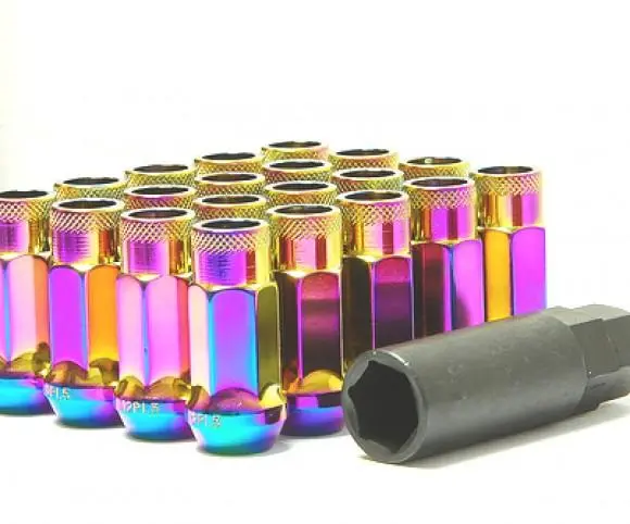 Wheel Mate Muteki Sr48 Open End Locking Lug Nut Set Of 4 - Purple 12X1.50 48Mm 1