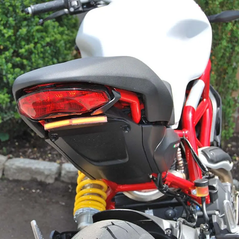 New Rage Cycles 17+ Ducati Monster 797/1200/Anniversario Fender Eliminator Kit - Amber 1