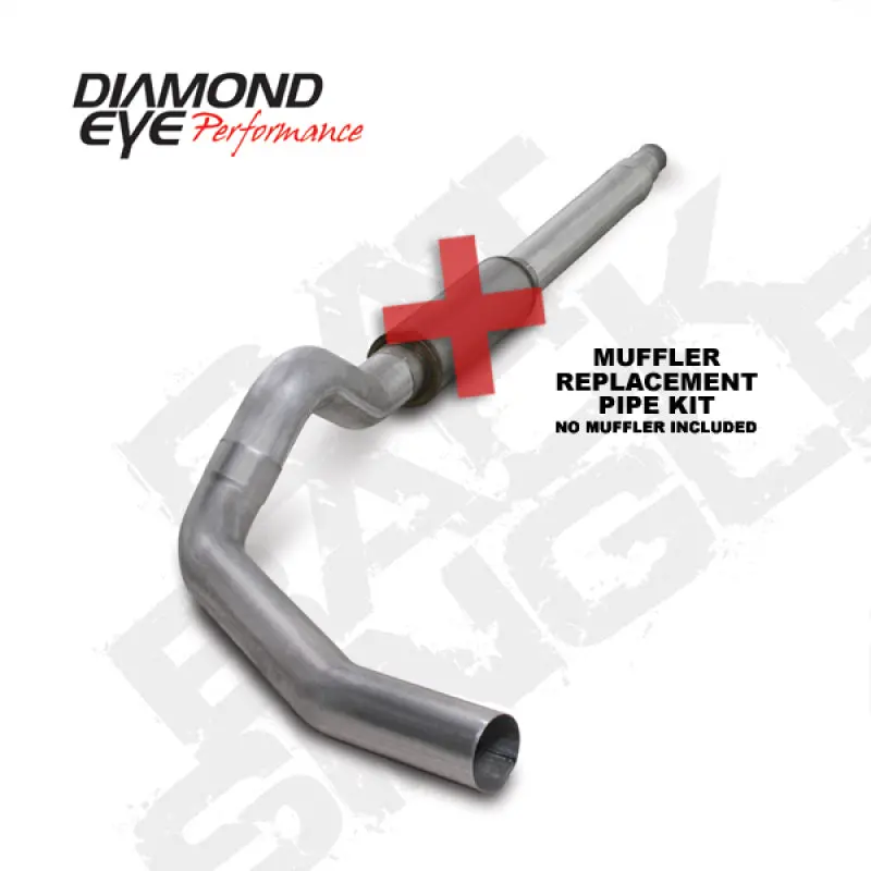 Diamond Eye Kit 5In Catback Mflr Rplcment Pipe Single Al: 94-97 Ford 7.3L F250/F350 Pwrstroke 1