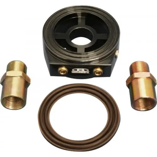 Blox Racing Oil Filter Block Adapter Black / For Oil Pressure / Oil Temperature 1
