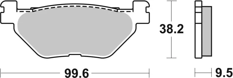 Brembo 04-05 Yamaha Tdm 900Cc Brake Pad - Rear 1