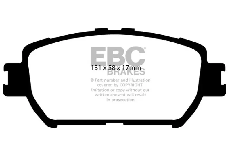 Ebc 06-07 Lexus Gs300 3.0 Redstuff Front Brake Pads 1