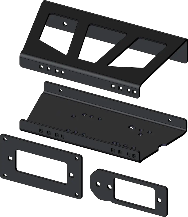 Kfi 11-14 Bobcat 3200/ 3400 Series Utv Winch Mount 1