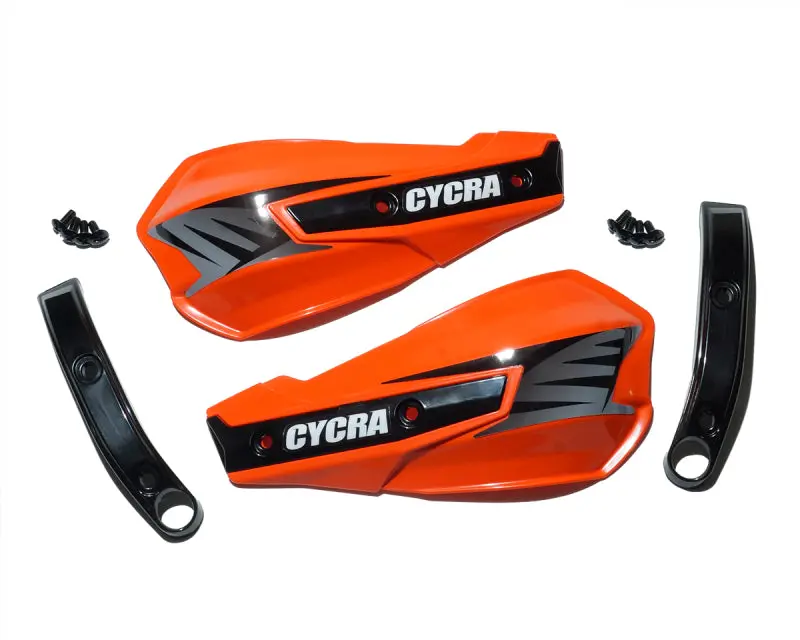 Cycra Vortex Replacement Hand Shields W/Abrasion Guards - Orange 1