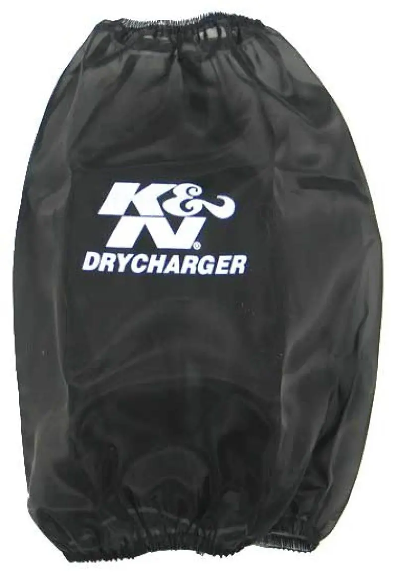 K&N Round Tapered Drycharger Air Filter Wrap-Black 7.5In Base Id X 4.5In Top Id X 9In H 1