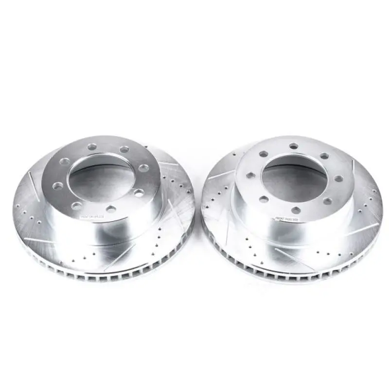 Power Stop 03-08 Dodge Ram 3500 Front Drilled & Slotted Rotor - Pair 1