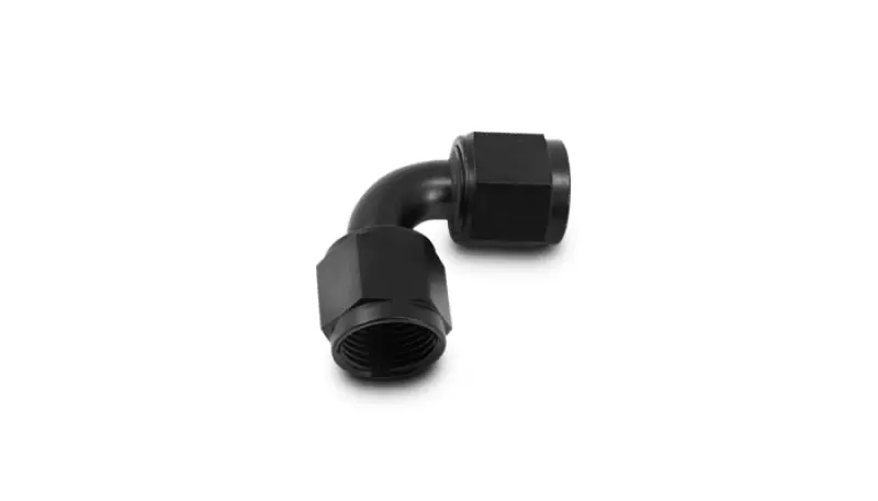 Vibrant -3An Female 90 Degree Union Adapter (An To An) - Anodized Black Only 1