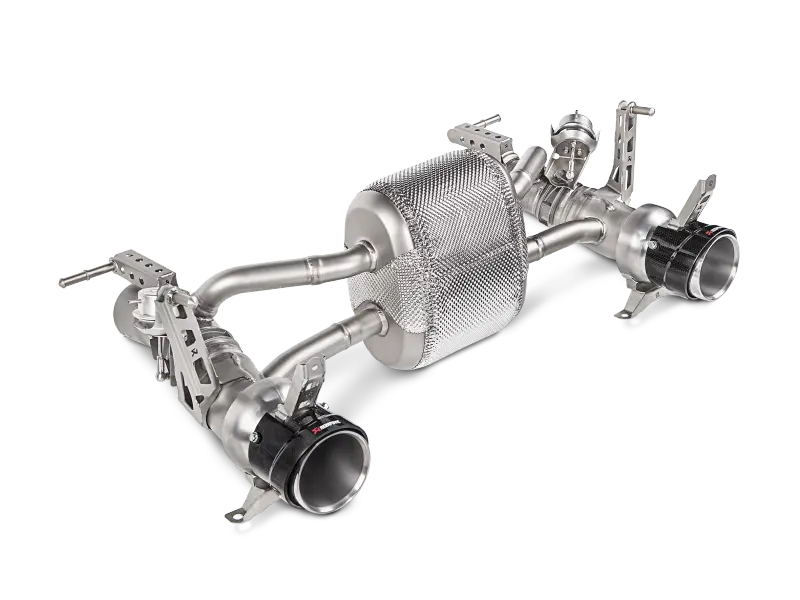 Akrapovic 16-17 Ferrari 488 Gtb/488 Spyder Slip-On Line (Titanium) W/ Carbon Tips 1