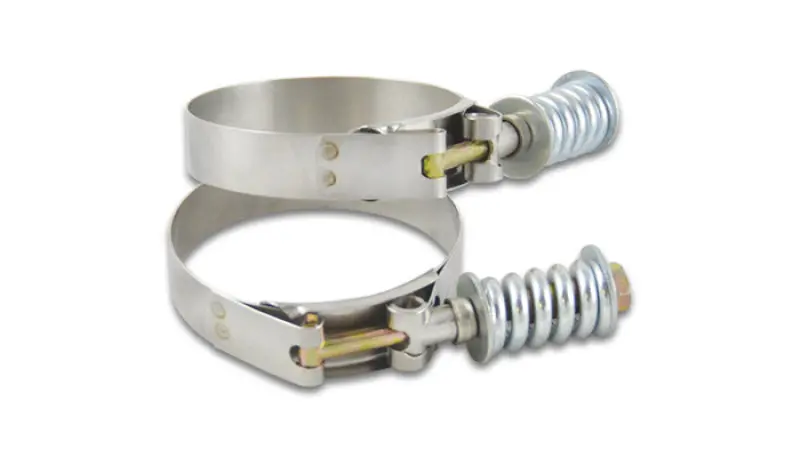 Vibrant Ss T-Bolt Clamps Pack Of 2 Size Range: 5.28In To 5.58In Od For Use W/ 5In Id Coupling 1