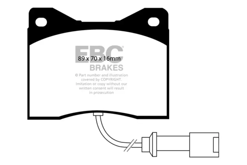 Ebc 78-82 Bmw M1 3.5 Yellowstuff Front Brake Pads 1