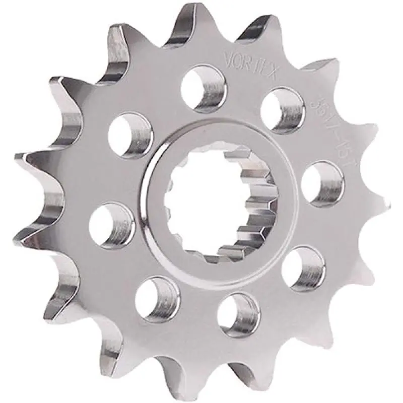 Vortex Racing Steel Front Sprocket 530 15 Tooth- Silver 2