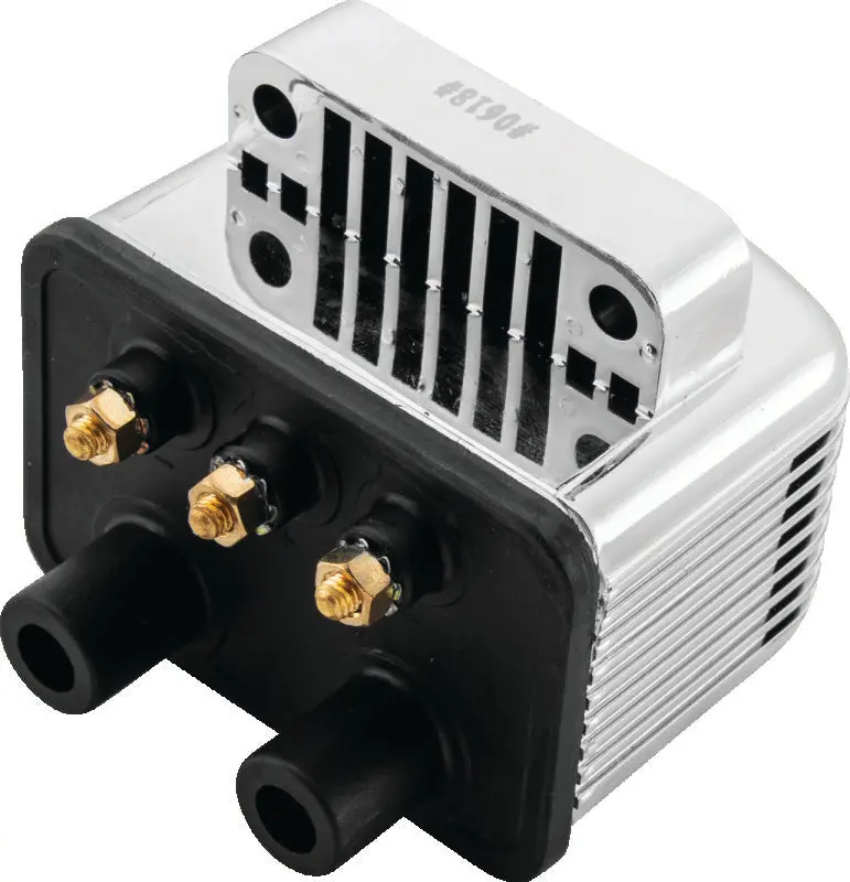 Twin Power Big Twin And Xl Custom Application Ignition Coil Chrome Single Fire Dual Output 3 Ohm 1