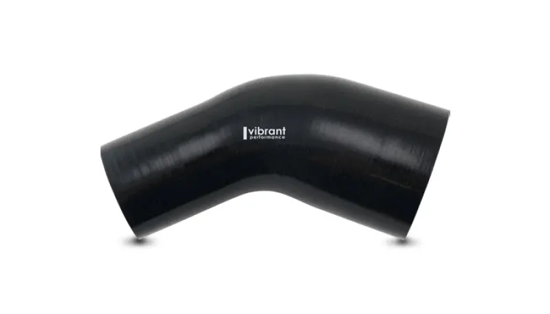 Vibrant 1.75In Id X 2In Id Gloss Black Silicone 45 Degree Transition Elbow 1