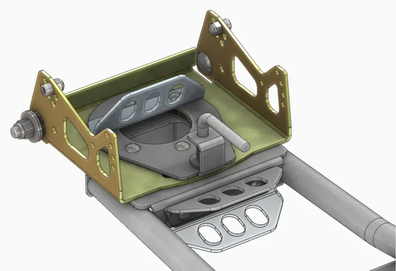Kfi Atv Plow Base Push Tube 1