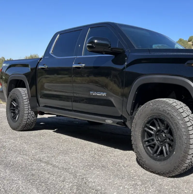 Rock Slide Engineering 22-24 Toyota Tundra Rock Sliders Drivers Side Black Powdercoat Steel 1