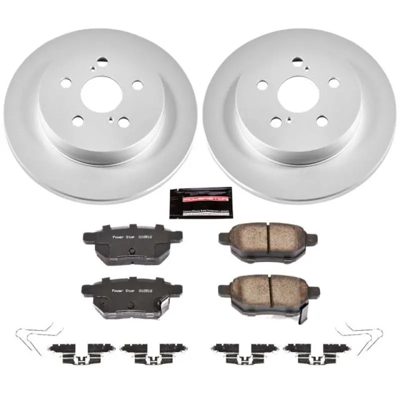 Power Stop 11-17 Lexus Ct200h Rear Z17 Evolution Geomet Coated Brake Kit 1