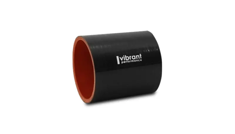 Vibrant 1.625In I.D. X 3In Long Gloss Black Silicone Hose Coupling 1