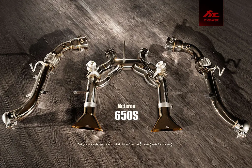 Fi Exhaust Mclaren 650S Catback Valvetronic Mufflers + Dual Tips 1