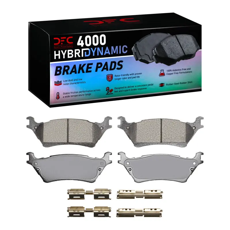 Dfc 12-20 Ford F-150 Rwd Rear 4000 Hybridynamic Brake Pads And Hardware Kit 1