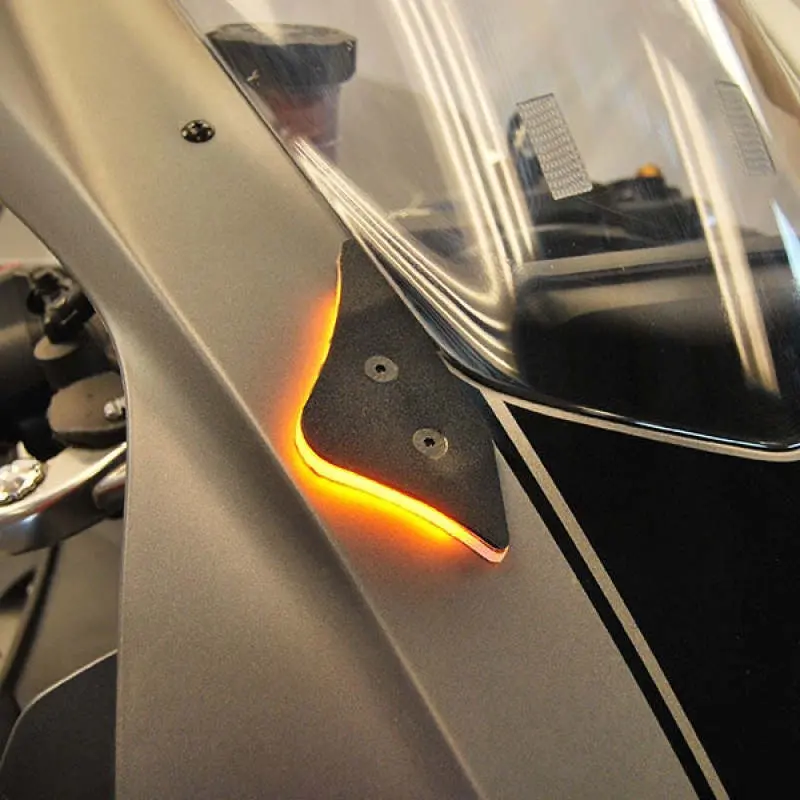 New Rage Cycles 15-19 Yamaha R1 Mirror Block Off Turn Signals 1